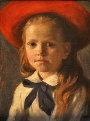 Mädchen mit rotem Hut, Öl auf Hartfaser, ohne Jahr, Privatbesitz (Foto: STRALSUND MUSEUM)