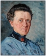 Selbstporträt von Elisabeth Büchsel, Öl auf Leinwand, 1918